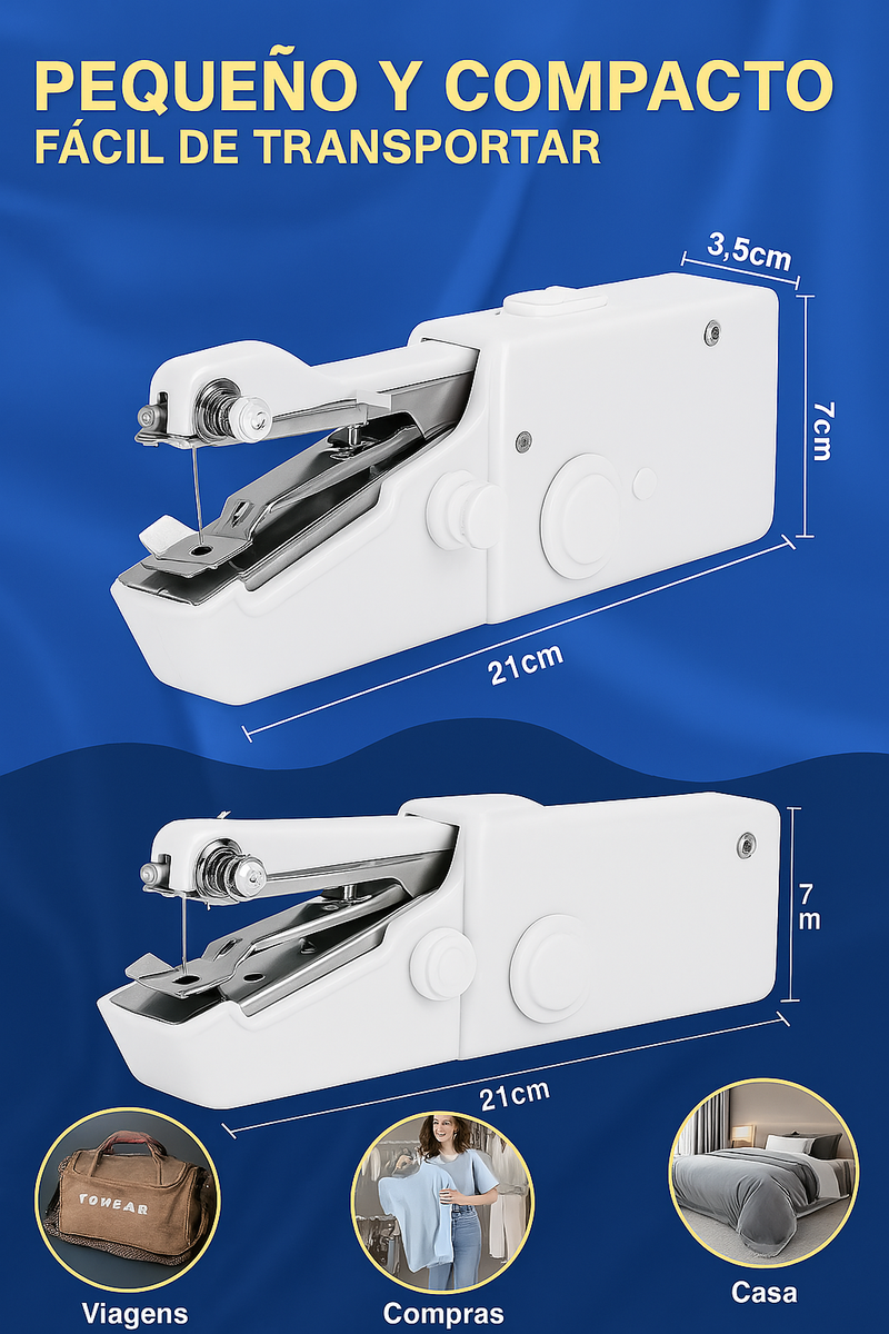 Mini Maquina De Coser De Mano Portátil -  “Cose donde quieras, cuando quieras — ¡portátil, práctica y poderosa!”